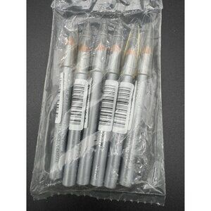 Lot of 6 ~ Jordana‎ 4” Silver Eyeliner Pencils - NEW